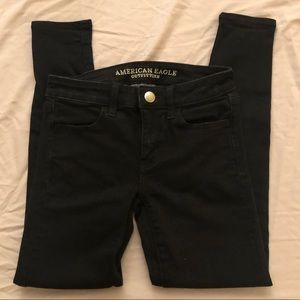 AE black jeans size 0 short